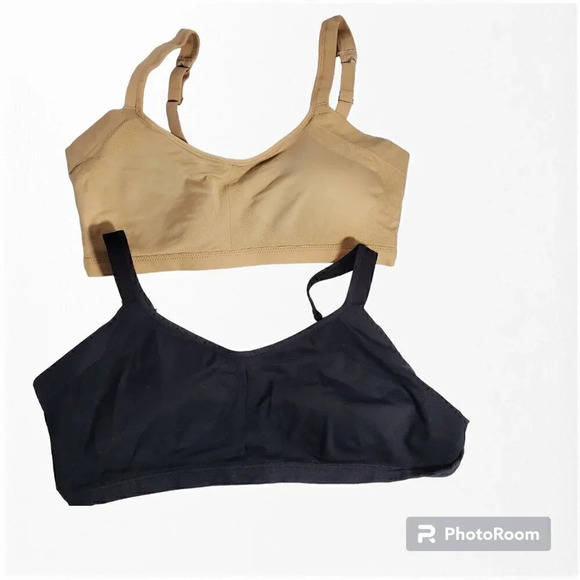 FREE ITEM Felina | Bras (2 pack) | Wire free | Side Smoothing | black tan | NWOT - Picture 6 of 8